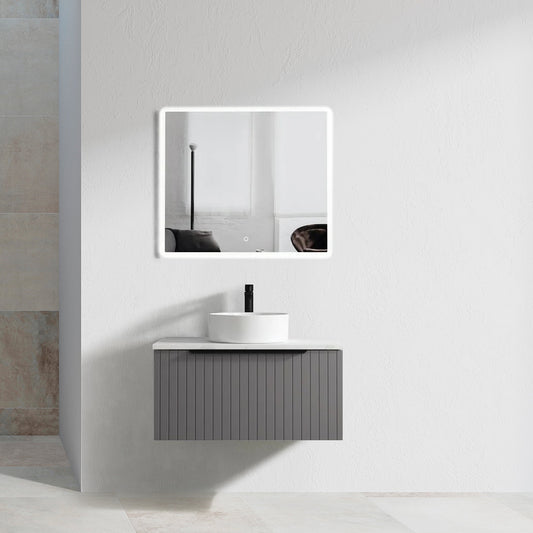 Discovery Light Fluted Vanity - 800mm