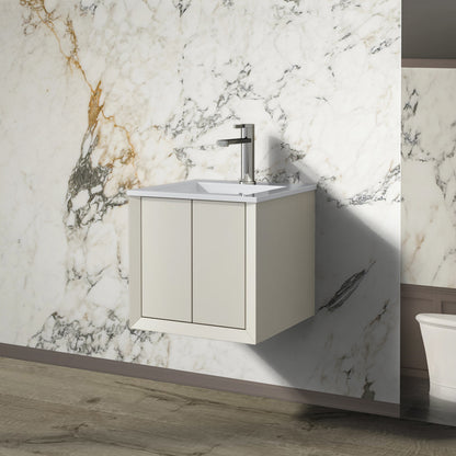 Fortorro Cream Cloakroom Vanity - 400mm