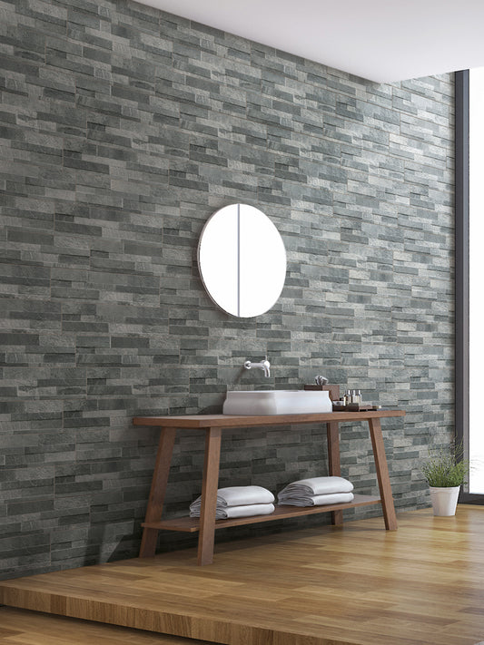 Canyon Black 3D Tile - 150x610x7-11mm