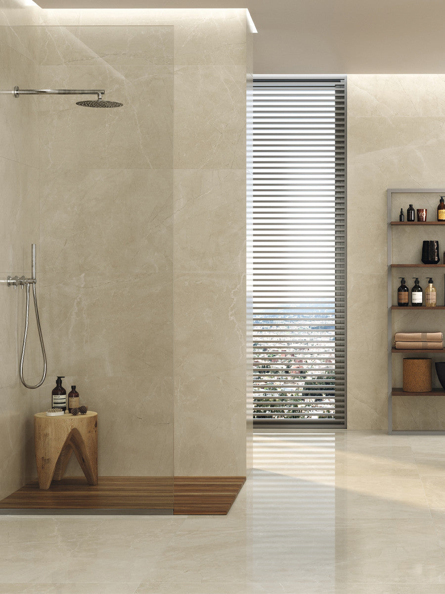 Maxi Ivory Polished Porcelain Tile - 1200x1200mm