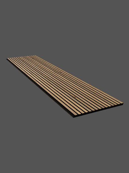 Oak Acoustic Slat Wood Wall Panels - 2400x600mm