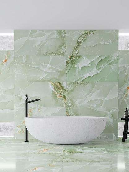 Sage Onyx Porcelain Tiles - 1200x600mm