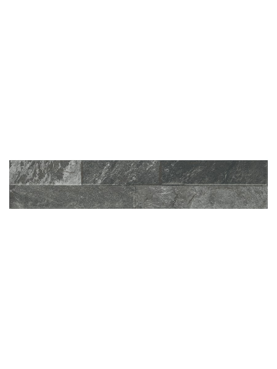 Ordino Black Split Face Wall Tile - 80x442mm