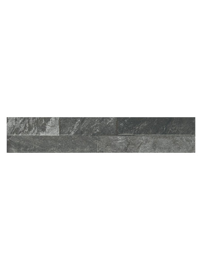 Ordino Black Split Face Wall Tile - 80x442mm