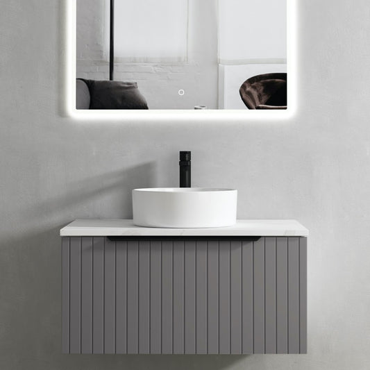 Discovery Light Fluted Vanity - 800mm