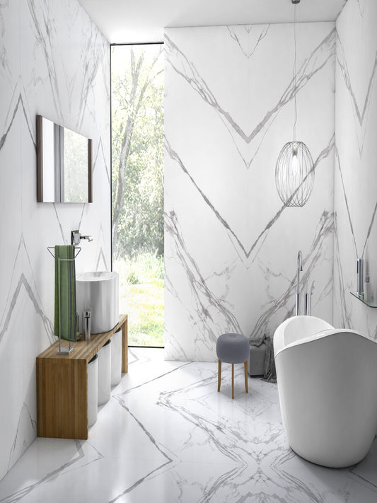 Statuario Matt Porcelain Tile - 1200x1200mm