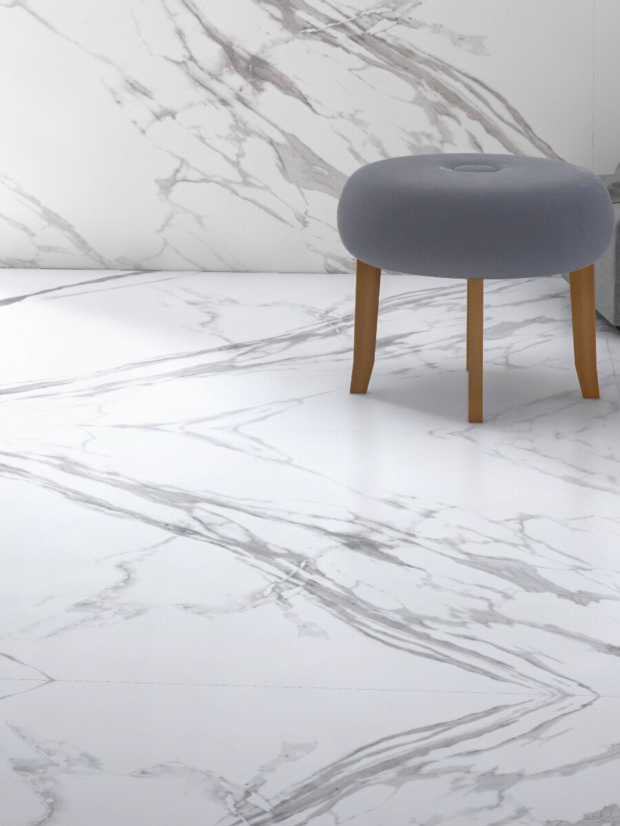 Statuario Matt Porcelain Tile - 1200x1200mm