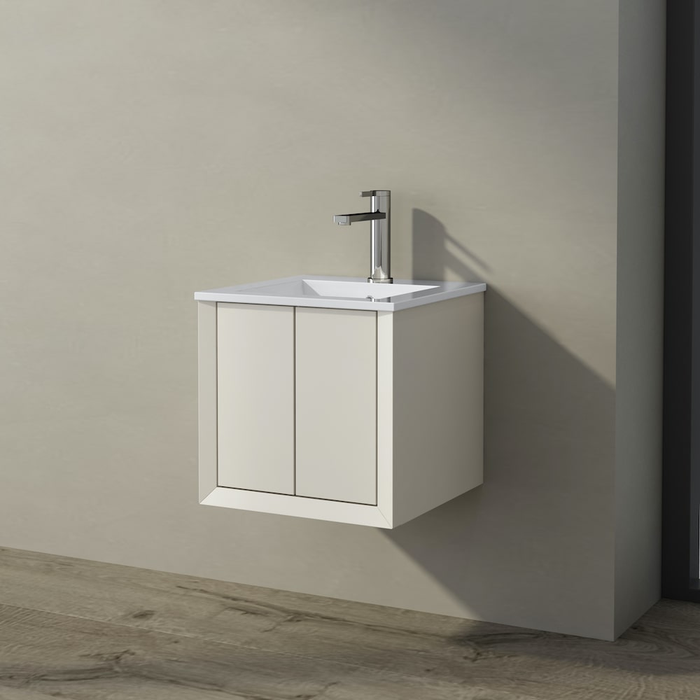 Fortorro Cream Cloakroom Vanity - 400mm