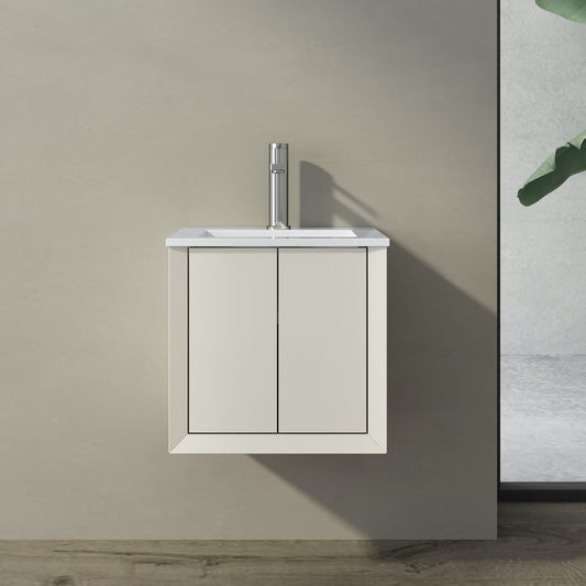 Fortorro Cream Cloakroom Vanity - 400mm